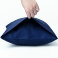 thumbnail image 2 of Flxxie Soft Breathable Combed Cotton Sateen, 1 Pack 20x54 inches Body Pillowcase, Navy Blue, 2 of 5