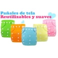 thumbnail image 2 of Pañal de Tela para Bebes Reutilizables Ecologicos con Inserto de Microfibra 4 Capas Ecobaby Original, 2 of 15