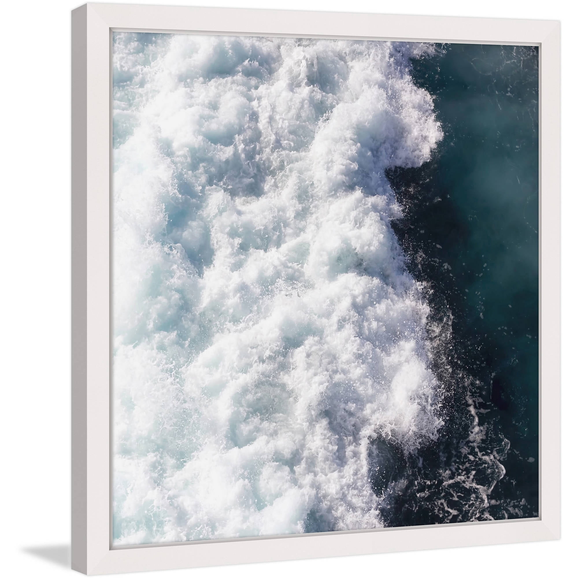 "Midnight Blue Wave" by Ingrid Beddoes Framed Painting Print