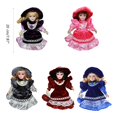 thumbnail image 3 of Bottone Victorian Porcelains Doll Princesses Reborns Doll with Gown Rural Home Decorative Ceramic Doll Holiday Party Table Decors, 3 of 4