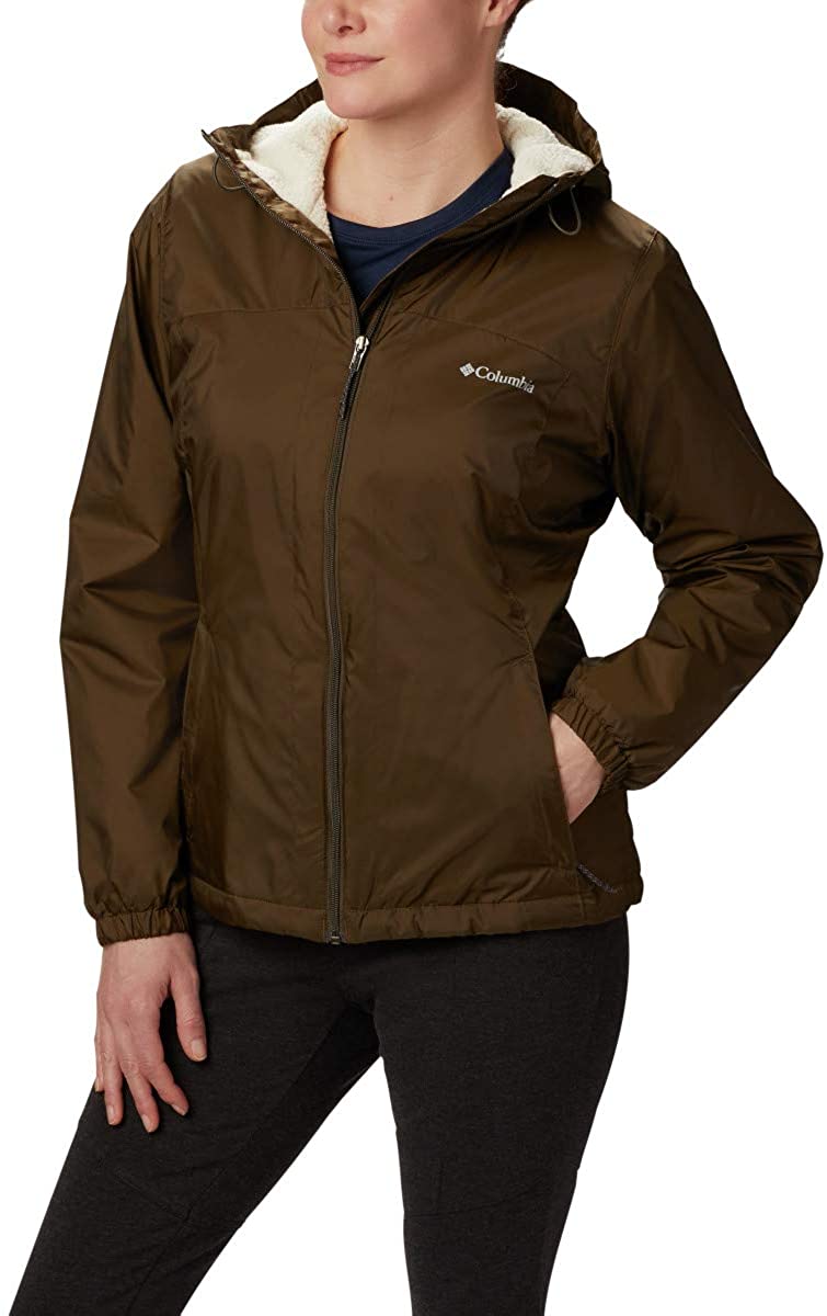 Columbia Women's Switchback Sherpa Lined Jacket Olive Green X-Large - image 1 of 9