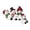 A Black, variant on Christmas Polar Bear Family Tabletop Decor Christmas Stocking Holder Holiday Mantel Shelf Sitter for Winter Season Home Decoration Festive Gift for Family