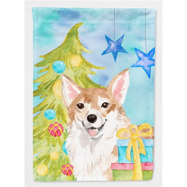 lit tinsel corgi