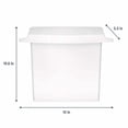 thumbnail image 4 of Sanitary Napkin Receptacle with Rigid Liner, Plastic, White | Bundle of 2, 4 of 7