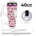 thumbnail image 3 of Hello Kitty 40 Oz Tumbler with Handle And Straw, Vacuum Insulated Stainless Steel Double Wall Water Bottle Travel Coffee Mug, Gifts for Women Boys Girls, 3 of 8