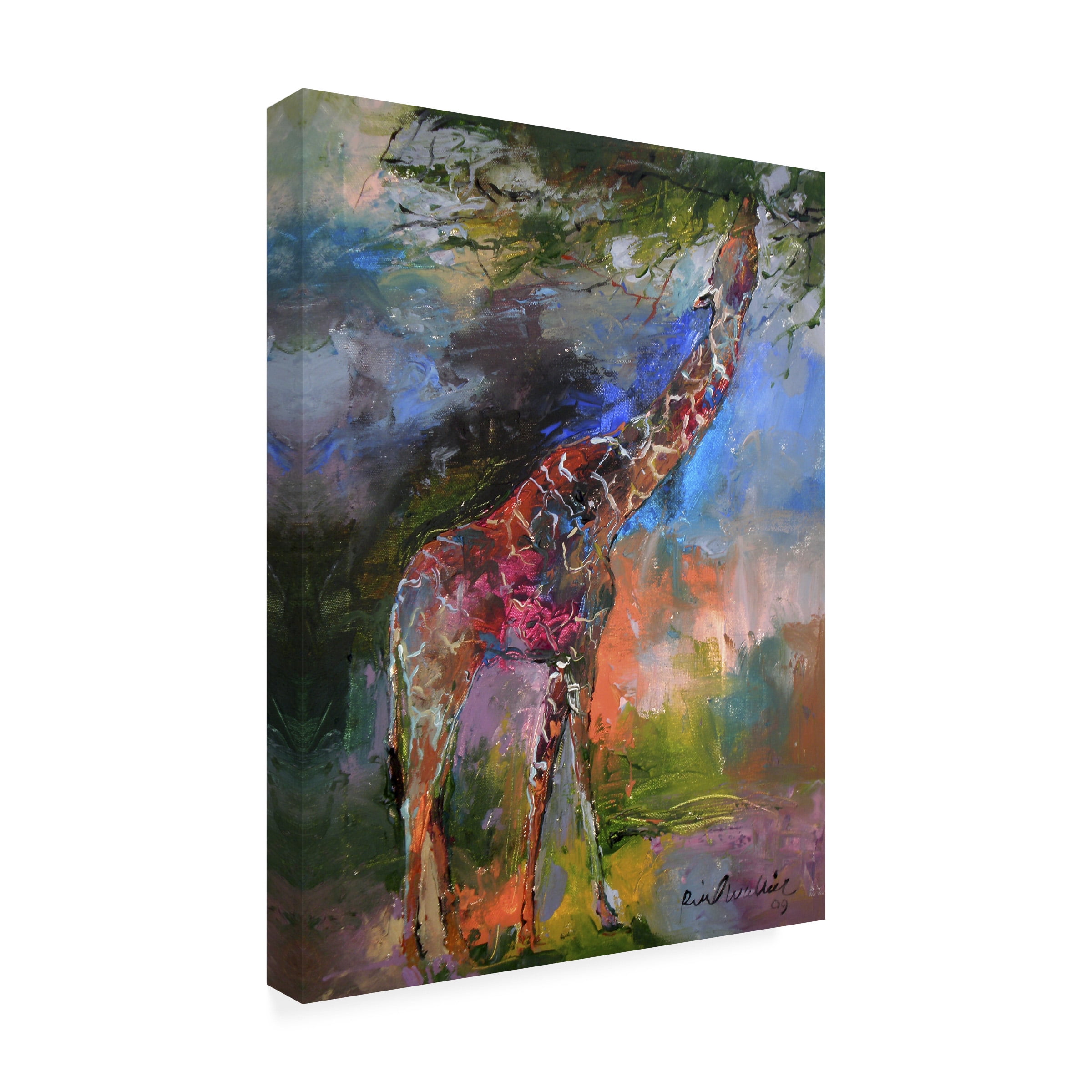 Richard Wallich 'Giraffe' Canvas Art