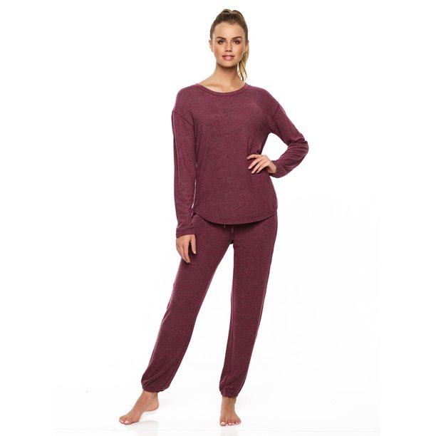 Felina | Comfyz Coco 2 Piece Lounge Set | Loungewear | Sleepwear (Red ...