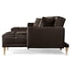 thumbnail image 5 of Sala Modular Doble Chaise Makora Travis con Memory Foam Color Chocolate Lino Respaldo Reclinable de 3 Posiciones, 5 of 7