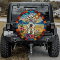 thumbnail image 2 of Lotusprinthandmade Poodle Dog Pattern Spare Tire Cover With Backup Camera Hole 6 Sizes (34 in.), poodle dog tire cover, poodle dog car accessory, 2 of 6