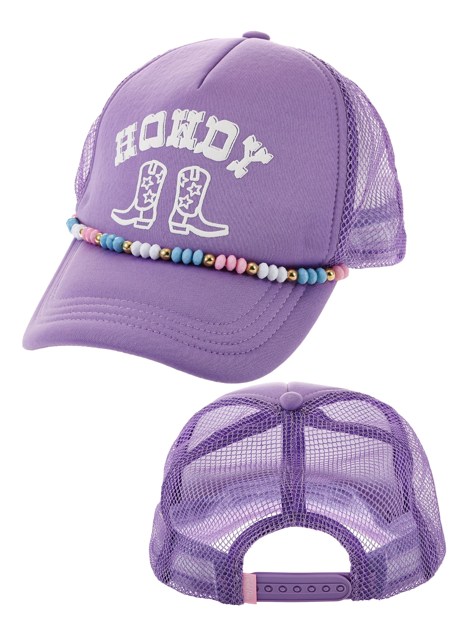 Packed Party Howdy Trucker Hat, Purple, 1 Piece