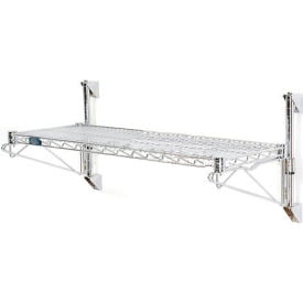 

Nexel Poly-Green Wall Mount Wire Shelving - 42 W x 18 D x 14 H 1-Shelf Starter