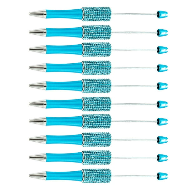 1x bolígrafos con cuentas, bolígrafos de 1,mm, artículos de papelería surtidos para bolígrafos de diario, dibujo, estudiante, aula, Azul