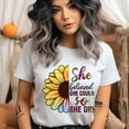 thumbnail image 2 of She Believed She Could So She Did T-Shirt | Colorful Inspirational Sunflower Tee, Gold, Size XL, 2 of 6