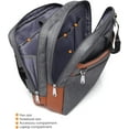 thumbnail image 5 of CoolBELL 17.3" Laptop Backpack/Shoulder Bag/Messenger Bag/Briefcase, Multi-functional Travel Rucksack, Convertible Business Handbag for Men/Women (New Grey), 5 of 8