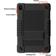 thumbnail image 3 of FIEWESEY for Walmart Onn 10.1 2024 Tablet Case for Onn 10.1 Gen 4 Case Shockproof Hybrid for Kid Kids Friendly Shell Case Built in Shoulder Strap Stand for Walmart Onn 10.1 2024 100135925 - Black, 3 of 9