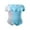 SkyBlue, variant on CutiePlusU Cotton Button Crotch Bodysuit Adult Onesie Pajamas Classics 2 Pack Red XXXXL