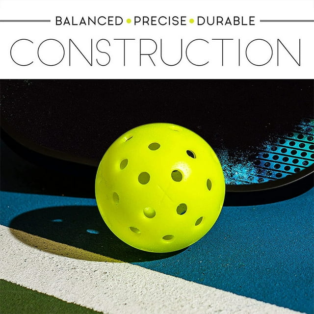 pitrice 6 Pieces/Set Professional Pickleball Replacement 40 Holes Reusable Training Pickle Balls Assorted Kit Birthday Gift Blue