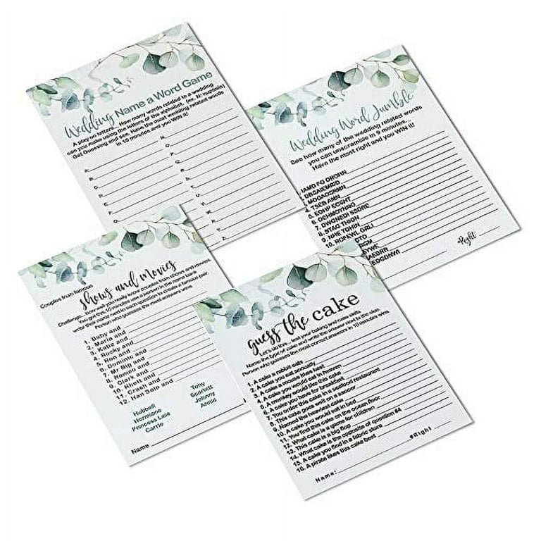 Greenery Save the Date Cards with Envelopes (25 Count) All Occasions Fill  In Set - Wedding Engagement Bridal Shower Baby Shower Graduation - Printed  4bar 