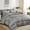 Grey, variant on 7-piece King Size Boho Aztec Striped Bedding Set, Soft White Microfiber All-Season Bed in Bag with Complete Sheets and Pillow Covers