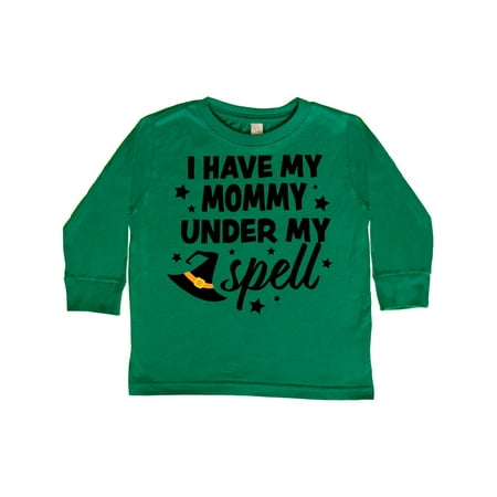 

Inktastic I Have My Mommy Under My Spell with Cute Witch Hat Gift Toddler Boy or Toddler Girl Long Sleeve T-Shirt
