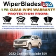 thumbnail image 2 of 2022 Cadillac Escalade ESV Beam Wiper Blades Wipers w/1yr Warranty (Set of 3) w/Rear Wiper (WiperBladesUSA), 2 of 5