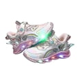 thumbnail image 3 of Zapatillas de deporte informales Led para niñas, zapatos de exterior con estampado de princesa Elsa, zapatos antideslizantes iluminados para primavera, 3 of 5