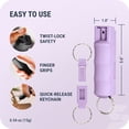 thumbnail image 6 of SABRE Pepper Spray with Quick Release Keychain, Lavender, 1 Count, Pocket Pepper Sprays, 6 of 10