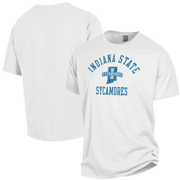 Men's ComfortWash White Indiana State Sycamores Garment Dyed T-Shirt