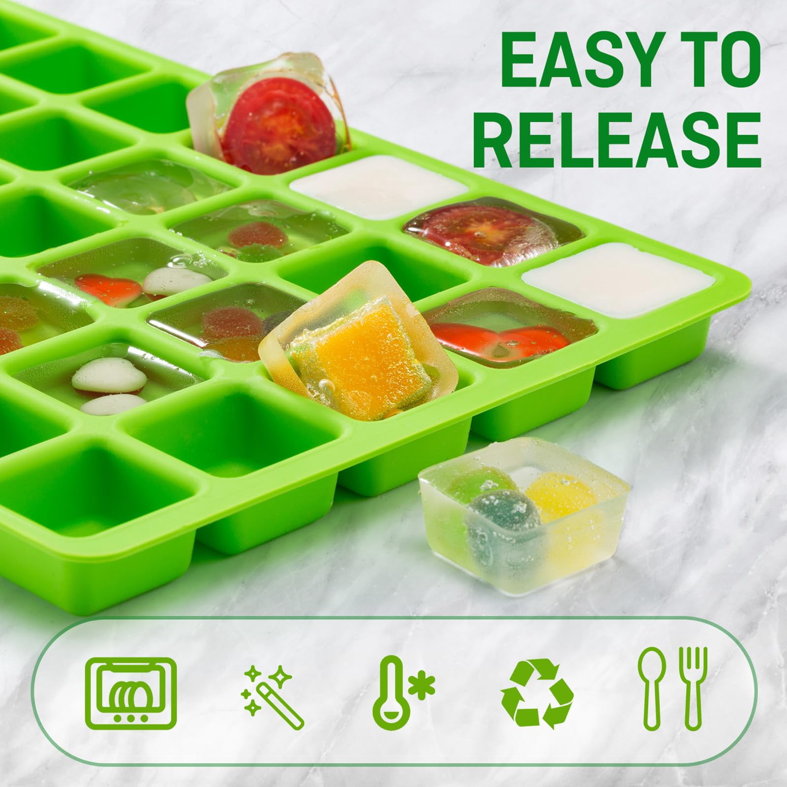 5 Pcs Silicone food molds for harvest right freeze dryer medium trays, Silicone Food Molds for Harvest right freeze dryer accessories