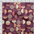 thumbnail image 4 of oneOone Cotton Cambric Wine Fabric Geometric Sewing Fabric By The Yard Printed Diy Clothing Sewing Supplies 42 Inch Wide, 4 of 4
