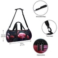 thumbnail image 5 of Flamingo Gym Bags, Shoe Bag, Sports Bag, Dance Bag - All-in-One Weekender Bag (17.7 inches) with Interior Zipper Pocket and Large Capacity, 5 of 6