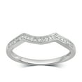 thumbnail image 5 of Brilliance 1/5 Ct Princess White Diamond Miracle Plate Composite Twist Bridal Set in Sterling Silver (I-J, I2-I3), 5 of 5