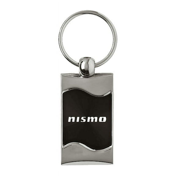 Au-TOMOTIVE GOLD NISMO Rectangular Wave Black Teardrop Key Fob