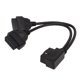 thumbnail image 2 of Cable de diagnóstico OBDII, divisor OBD2 1 en adaptador de cable extensor de diagnóstico para automóvil Cable conector OB Rendimiento inigualable, 2 of 8
