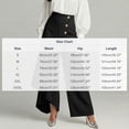thumbnail image 2 of HADST Womens High Waisted Wide Leg Wrap Pants Asymmetrical Button Front Cotton Linen Casual Trousers, 2 of 6