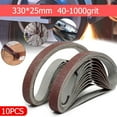 thumbnail image 2 of 10pcs 25*330mm Sanding Belt 40-1000Grit Grinding and Polishing for Angle Grinder, 2 of 5