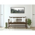 thumbnail image 5 of Kate and Laurel Sylvie Lush Green Forest On A Foggy Day Framed Canvas Wall Art by The Creative Bunch Studio, 18x40 Brown, Decorative Nature Art for Wall, 5 of 6