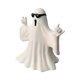 thumbnail image 1 of Figura fantasma de Halloween, estatua fantasma, decoración de terror, adorno de escultura aterrador Gafas fantasma, 1 of 9