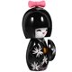 thumbnail image 3 of Adorno de escritorio de madera con forma de muñeca japonesa tradicional con kimono, ideal para la oficina, el hogar o fiestas., 3 of 7