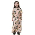 thumbnail image 2 of Otqutp Kids T Shirt Sundress Girls' Printed Long Sleeve Long Dress Dress for 1-12 Years Girls A-line Swing Elastic Waist Casual Party Dress (Pink,9-10 Years), 2 of 9