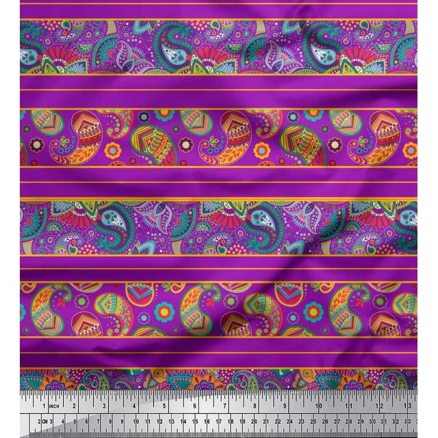 Soimoi Grey Rayon Fabric Flying Woodpecker Bird Print Sewing Fabric Yard 42 Inch Wide