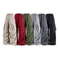 thumbnail image 5 of Levmjia Womens Cargo Pants Windproof With Pockets High Waist Loose Fit Soft Drawstring Breathable Joggers For Outdoor Sports Yoga And Casual Wear, 5 of 6