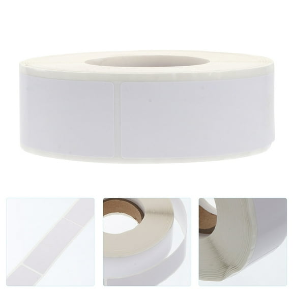 HEMOTON 2 Rolls Moving Blank Label Stickers Box Labels Work Office 7X2.2X0.1CM White