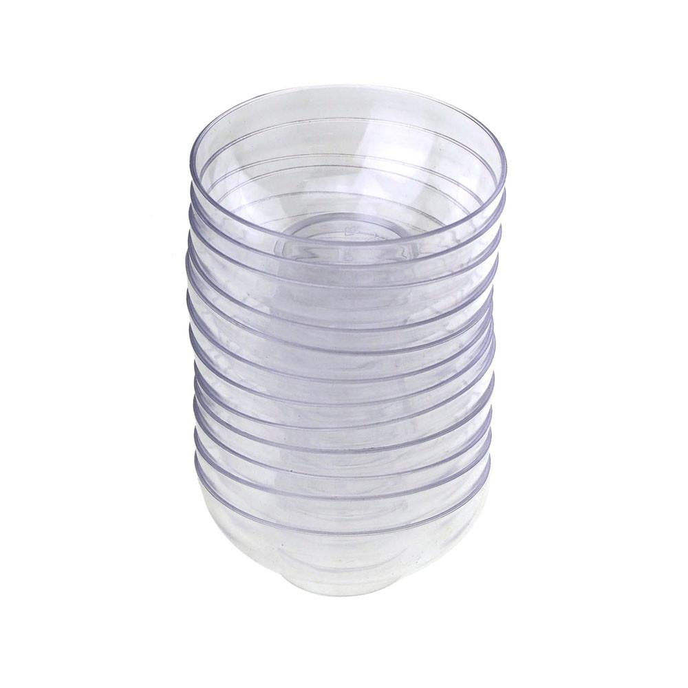 Clear Plastic Bowls Hard Plastic Ice Cream Cups, Small Serving Bowl - 6 oz / 240 Pack