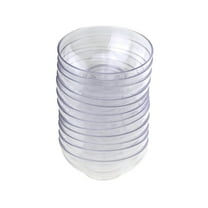 Clear Plastic Mini Appetizer Dessert Bowls, 2-3/4-Inch, 12-Piece