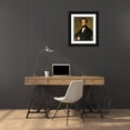 thumbnail image 3 of Carl Teibler 20x24 Black Ornate Framed Double Matted Museum Art Print Titled: Dr. Franz Russ (1844), 3 of 5