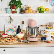 Beautiful 5.3 Qt Stand Mixer, Rose with Flat Beater, Dough Hook, Balloon Whisk