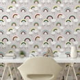 thumbnail image 3 of Ambesonne Rainbow Peel & Stick Wallpaper for Home, Surreal Clouds Rainbow Star, 13"x100", Multicolor, 3 of 6