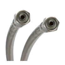 Fluidmaster 12IM120 Braided Stainless Steel Ice Maker Connector, 1/4" Comp x 1/4" Comp, 120"