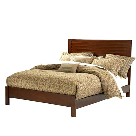Madrid California King Panel Bed, Rustic Cherry